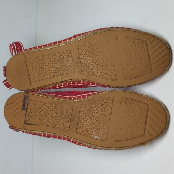 Tory Burch Azalea Logo grosgrain Espadrille flat shoes women's size 7 - Picture 13 of 16